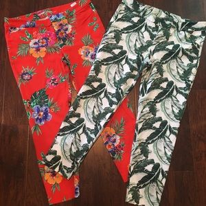 Old Navy Tropical Pixie Pants Bundle